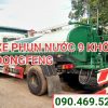 xe phun nước rửa đường 9 khối dongfeng