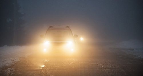 bật đèn sương mù khi lái xe