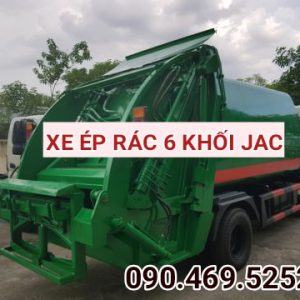 xe cuốn ép rác 6 khối Jac