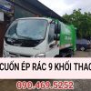xe cuốn ép rác 9 khối thaco