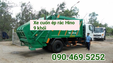 xe-cuon-ep-rac-hino-9-khoi xe cuốn ép rác Hino 9 khối Fc