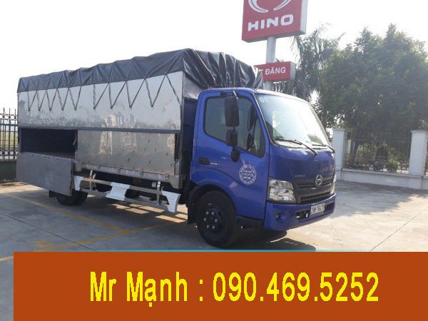 xe-tai-hino-xzu730-thùng-bạt xe tải hino 4,5 tấn thùng mui bạt
